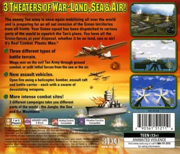 Army Men - World War - Land, Sea, Air (US) box cover back